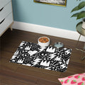 Black Skull Crown Lightning Pet Food Mat |  Dog Bowl Placemat