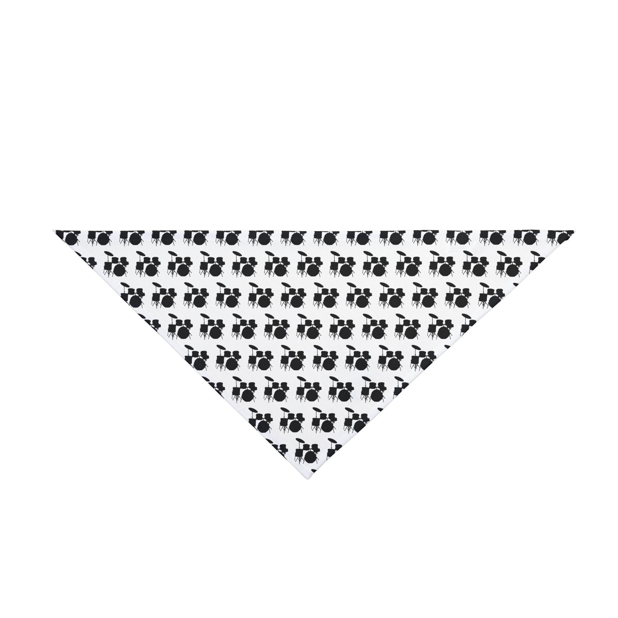 Drum Kit Dog Bandana, Musician Pet Scarf