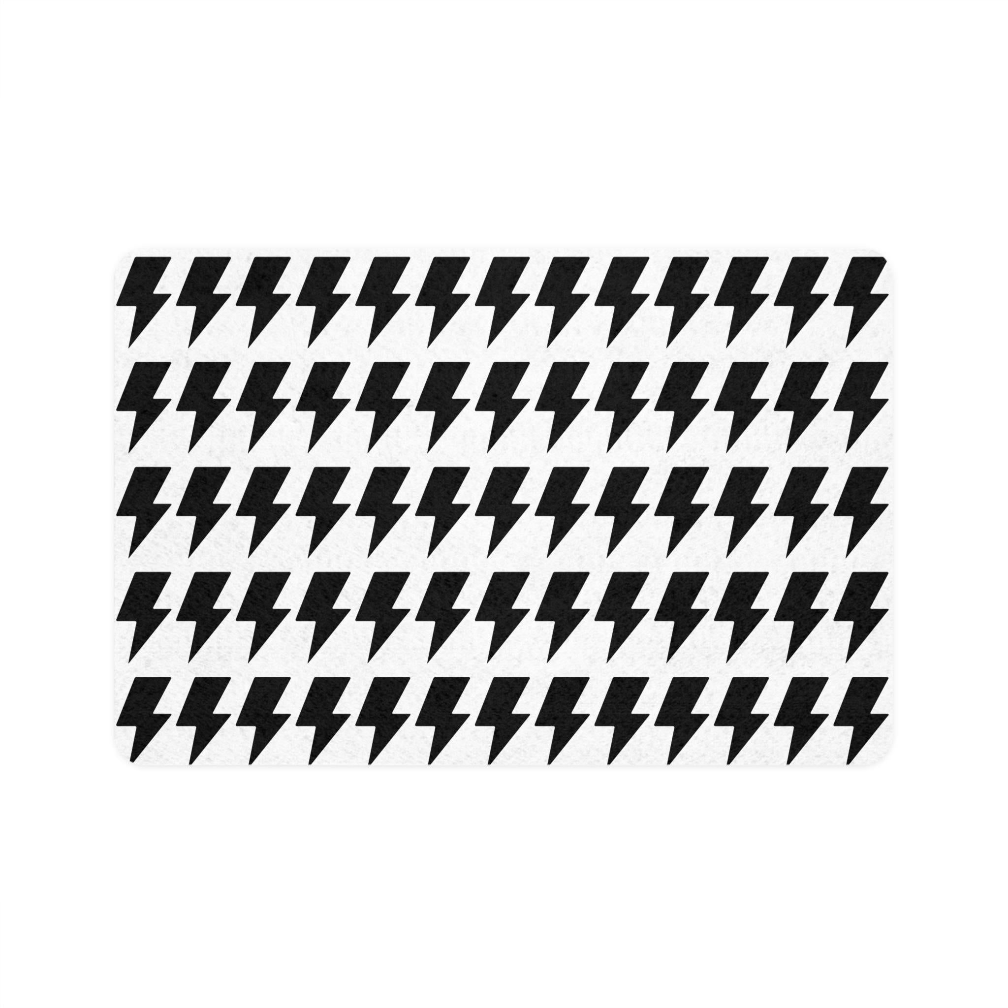Lightning Bolt Pet Food Mat, Waterproof Non-Slip Dog Bowl Placemat