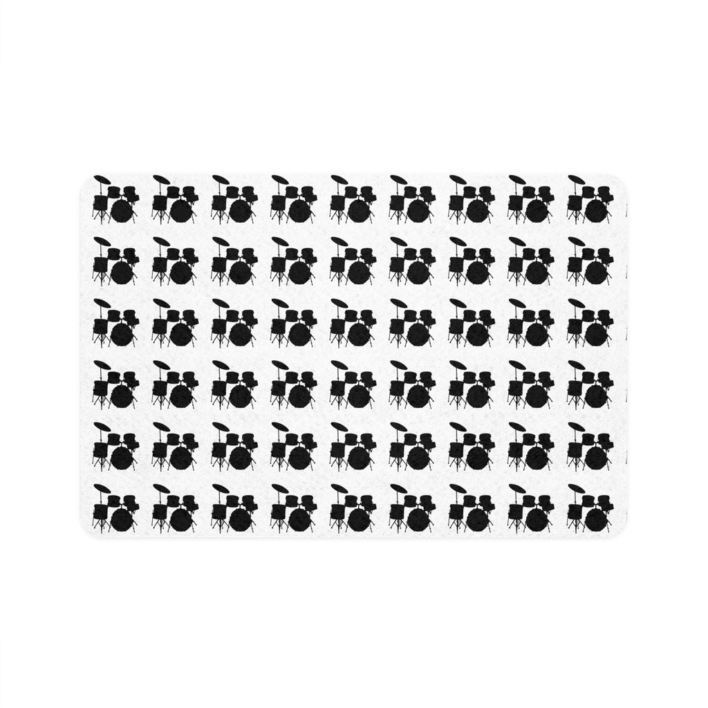 Drum Set Pet Food Mat, Non-Slip Dog Cat Feeding Placemat