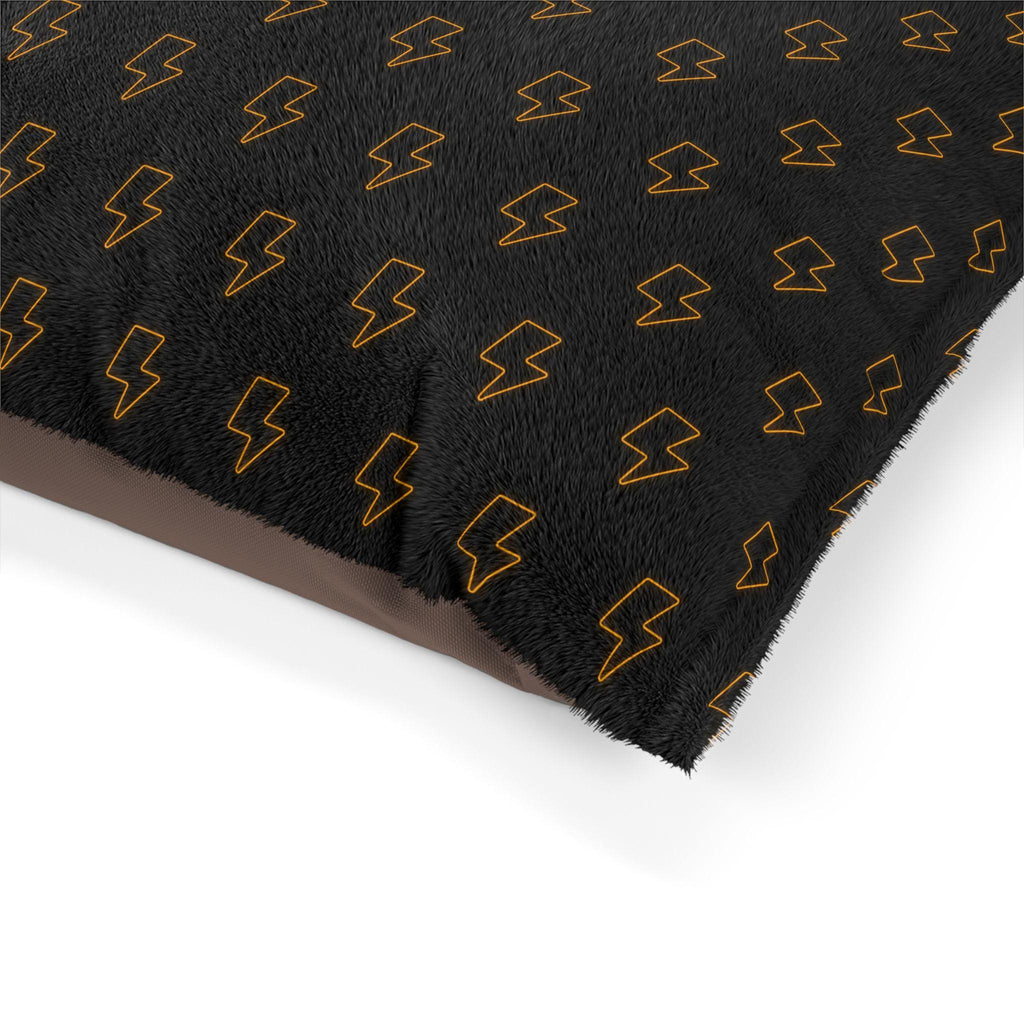 Neon Lightning Bolt Pet Bed | Rock Punk Metal