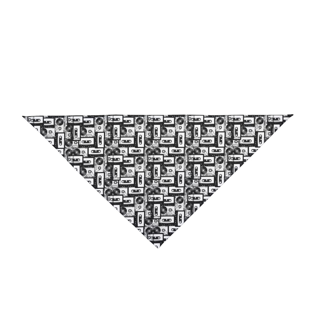 Retro Cassette Tape Dog Bandana, Music Lover Pet Scarf