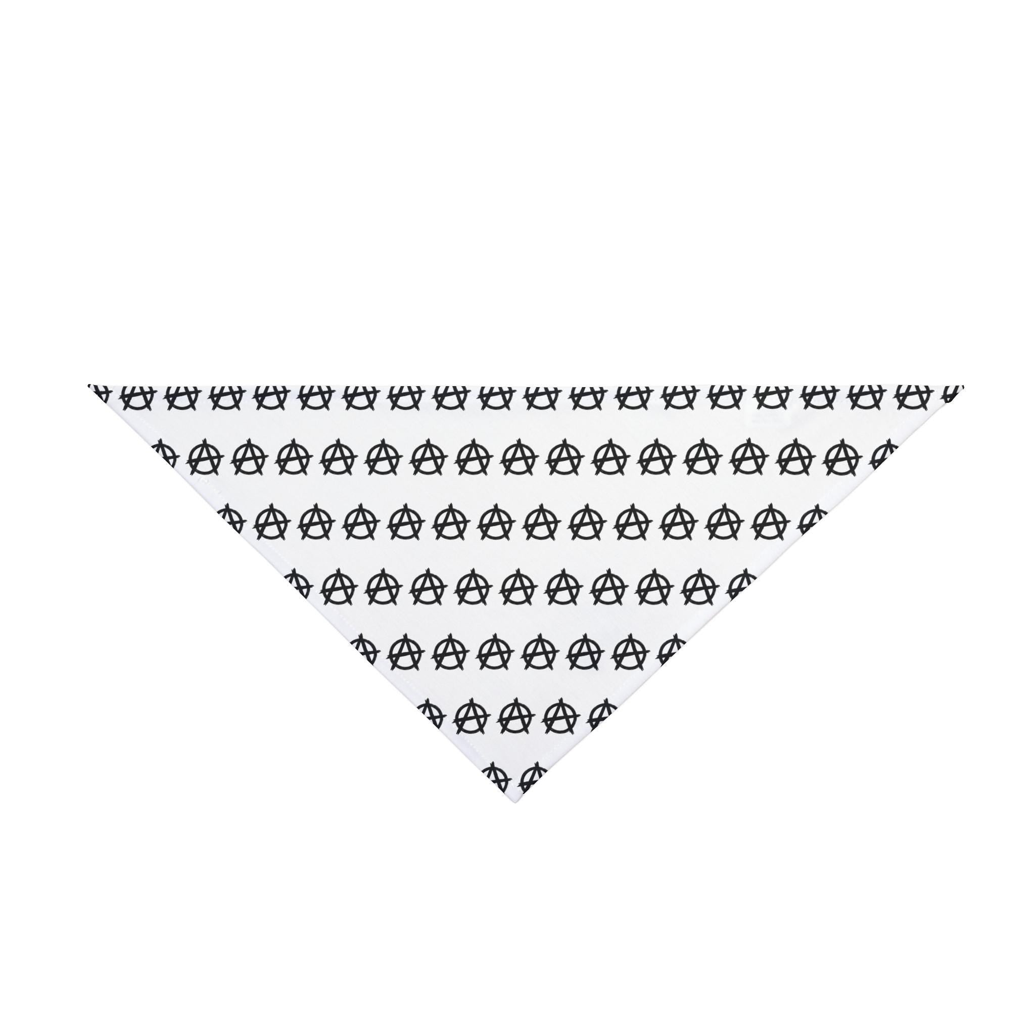 Anarchy Symbol Dog Bandana - Rock Punk Style Pet Accessory