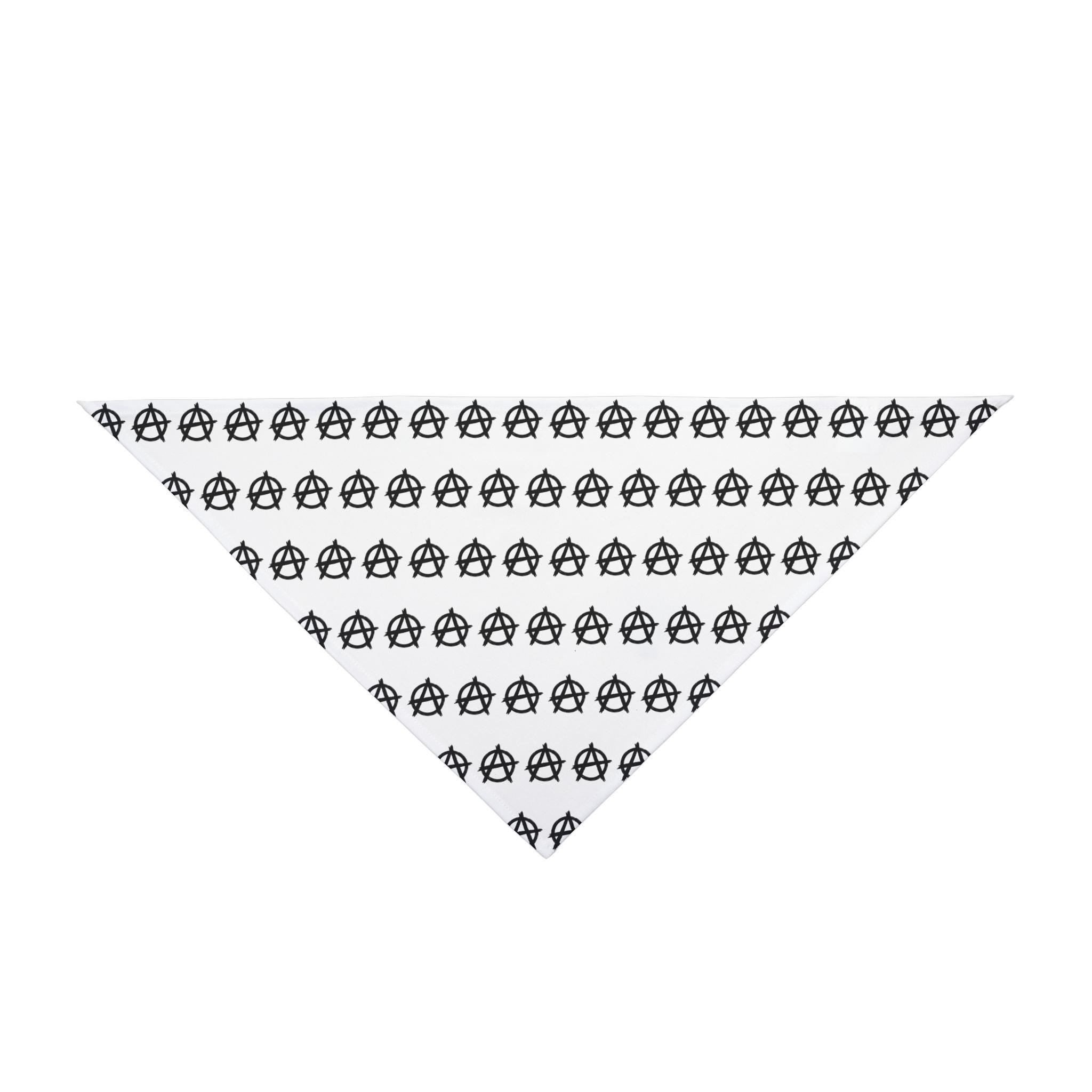 Anarchy Symbol Dog Bandana - Rock Punk Style Pet Accessory