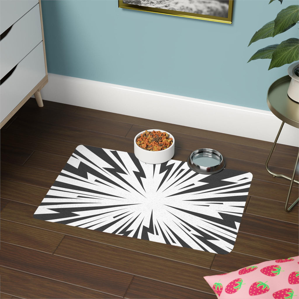 Lightning Burst Dog Mat pet food mat | non-slip feeder pad