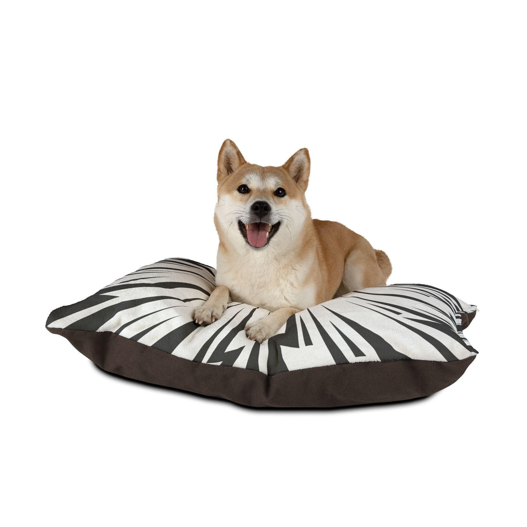 Lightning Burst Pet Bed | Electric Print, Coral Fleece Top