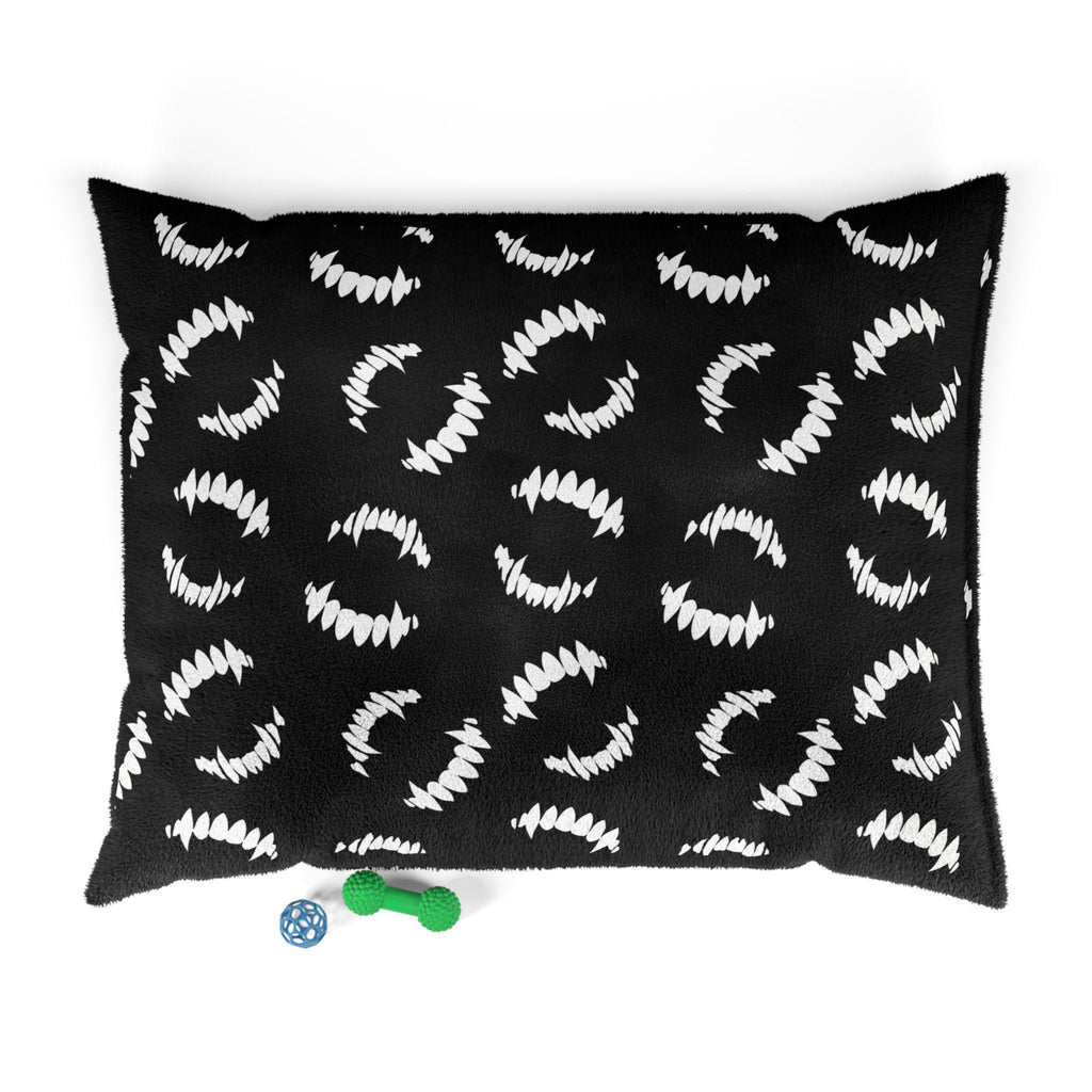 Vampire Teeth Pattern Pet Bed | Dog Bed