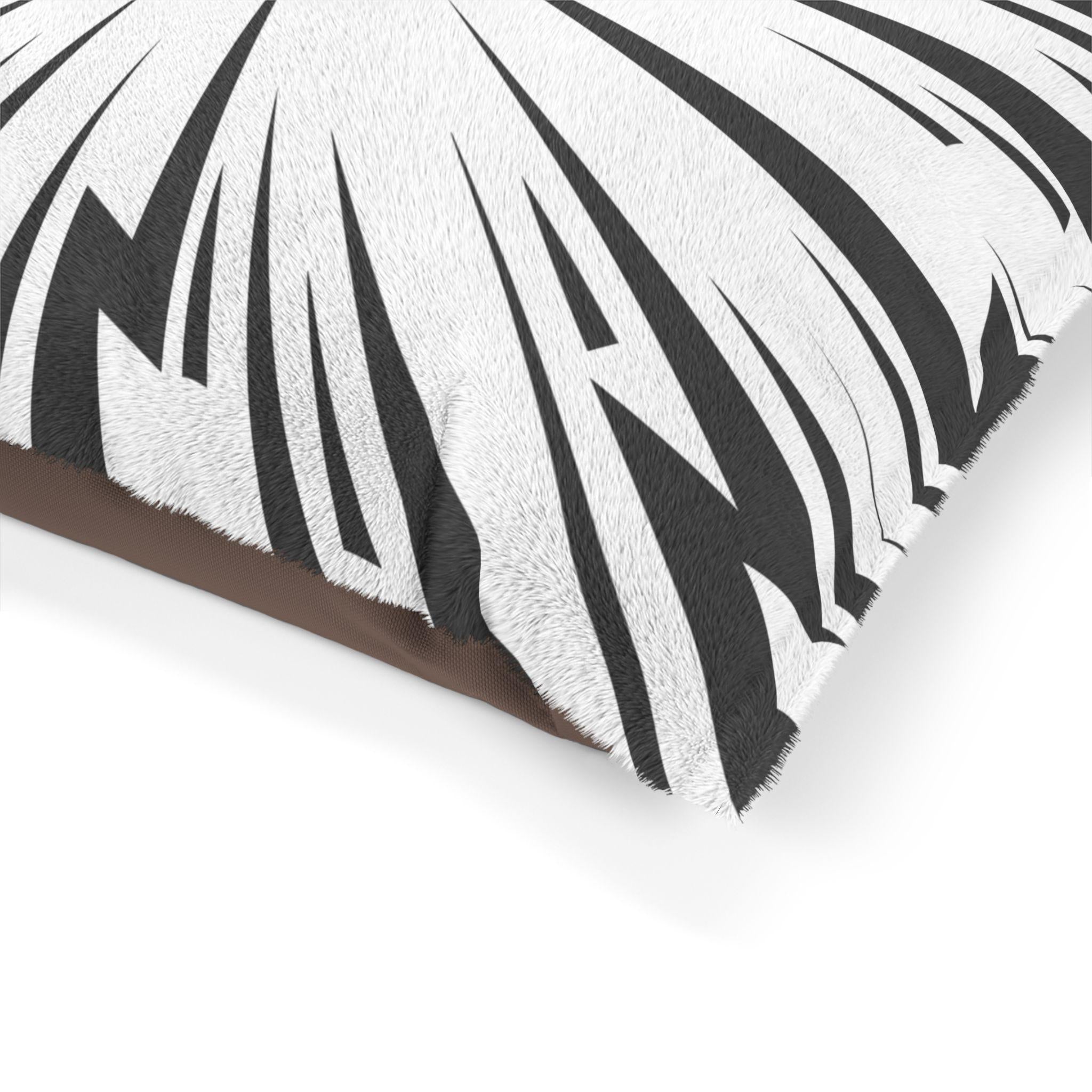 Lightning Burst Pet Bed | Electric Print, Coral Fleece Top