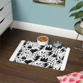 Skull Crown Lightning Dog Pet Food Mat | Waterproof Bowl Placemat