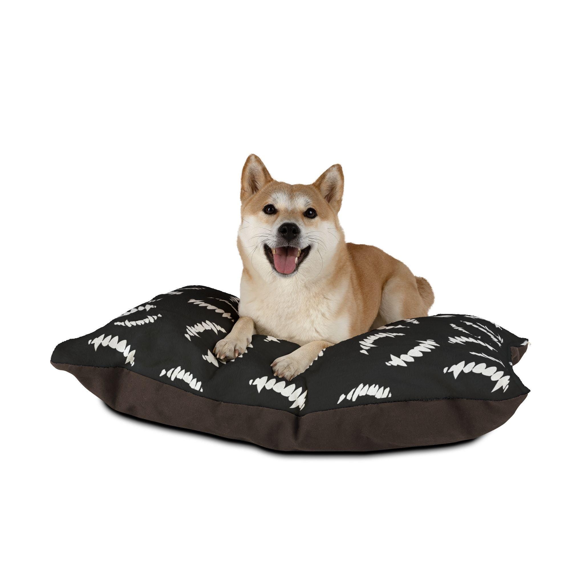 Vampire Teeth Pattern Pet Bed | Dog Bed