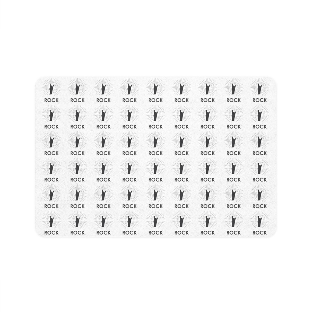 Rock Horns Pet Food Mat | Washable, Non-Slip Dog Bowl Mat