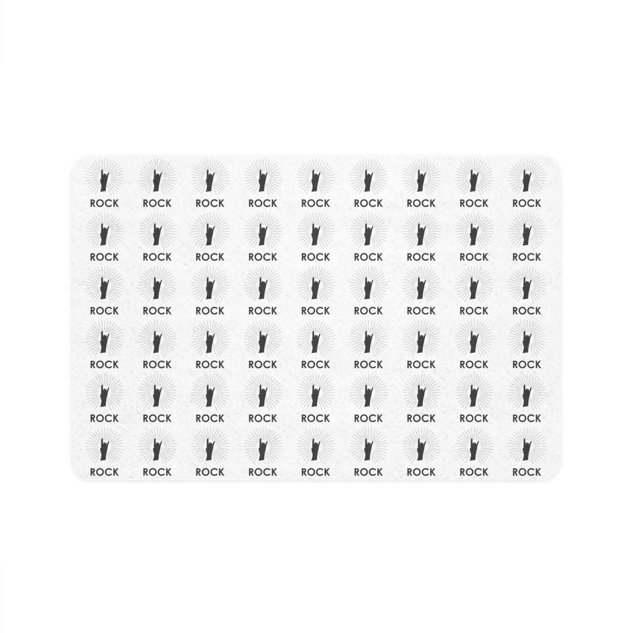 Rock Horns Pet Food Mat | Washable, Non-Slip Dog Bowl Mat