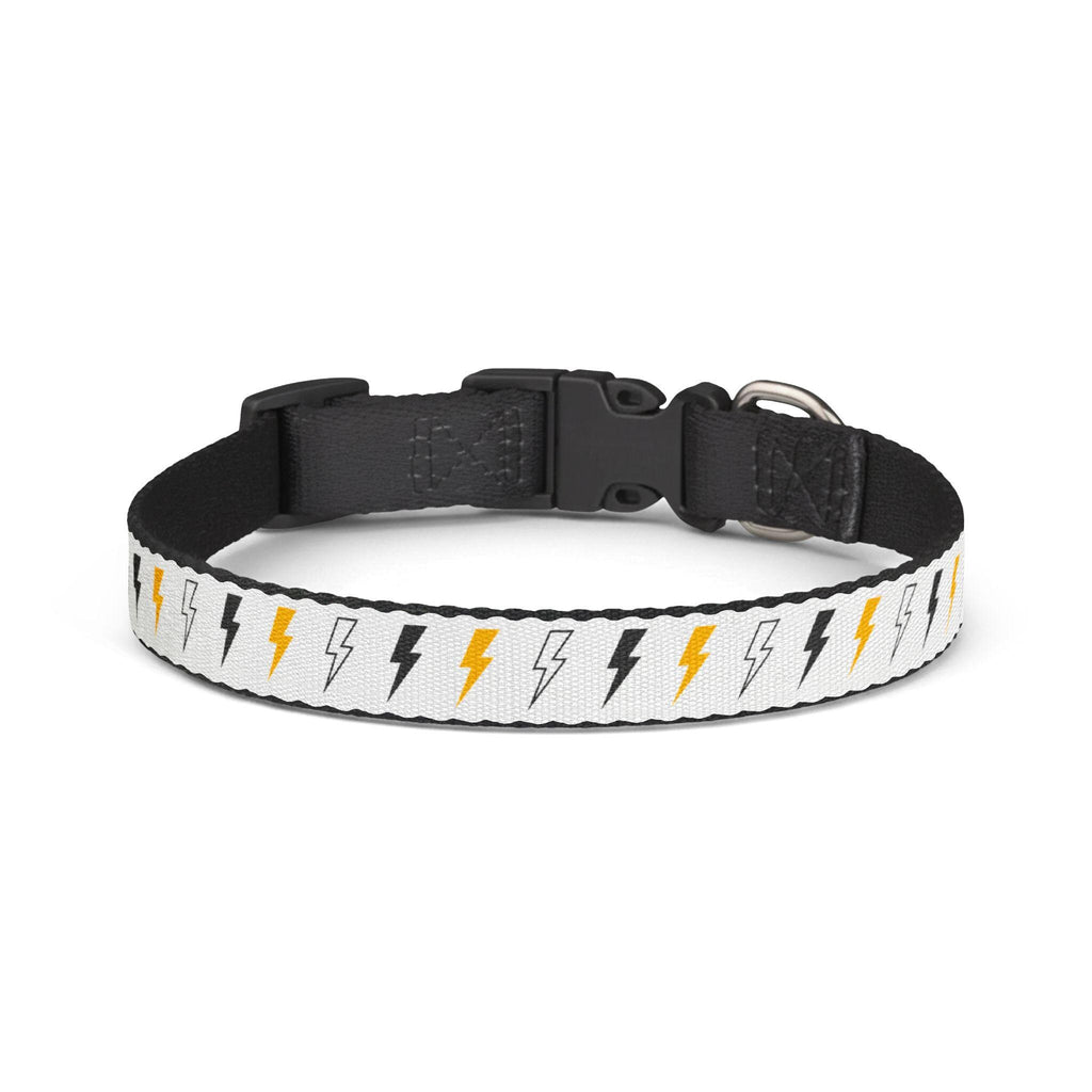 Coloured Lightning Bolt Pet Collar | Clip-on Adjustable Dog Collar