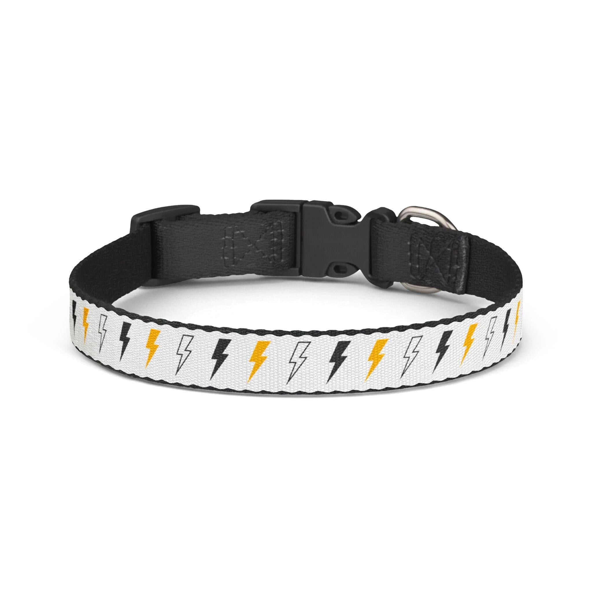 Coloured Lightning Bolt Pet Collar | Clip-on Adjustable Dog Collar