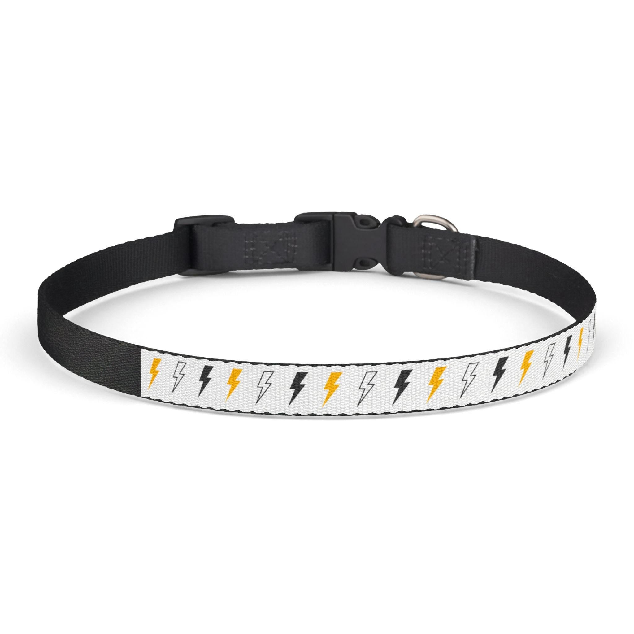 Coloured Lightning Bolt Pet Collar | Clip-on Adjustable Dog Collar