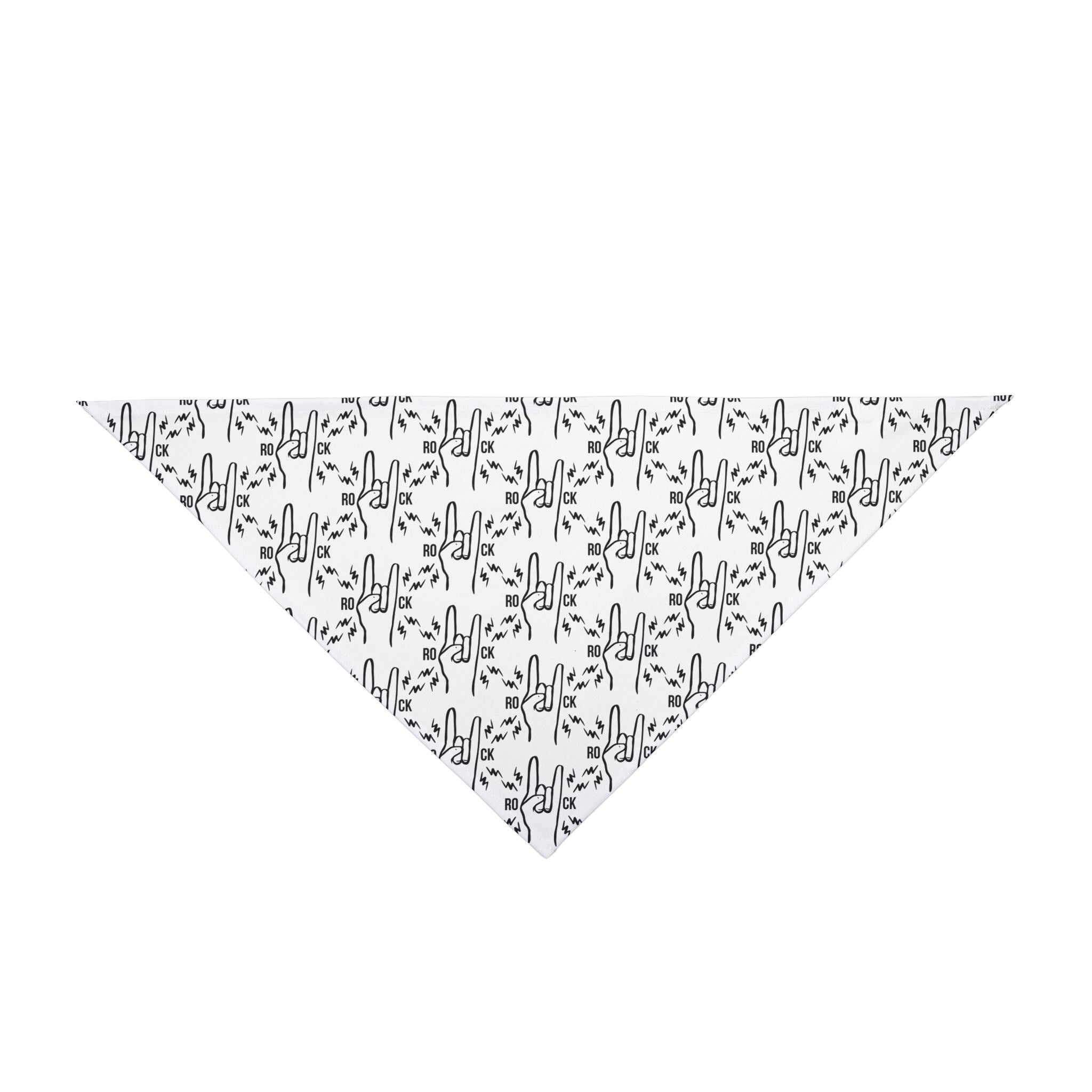 Rock Horns Pattern Pet Bandana | Desert Succulent Print