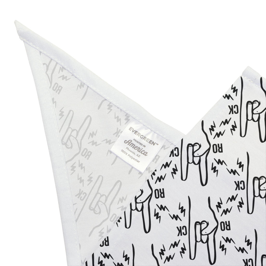 Rock Horns Pattern Pet Bandana | Desert Succulent Print