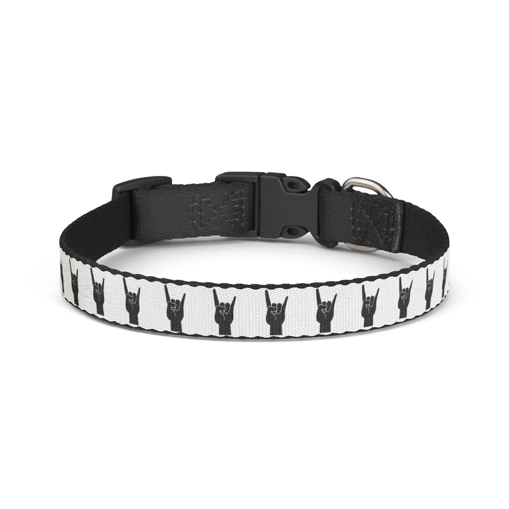 Rock Horns Clip-On Dog Collar | Punk Heavy Metal Accessory