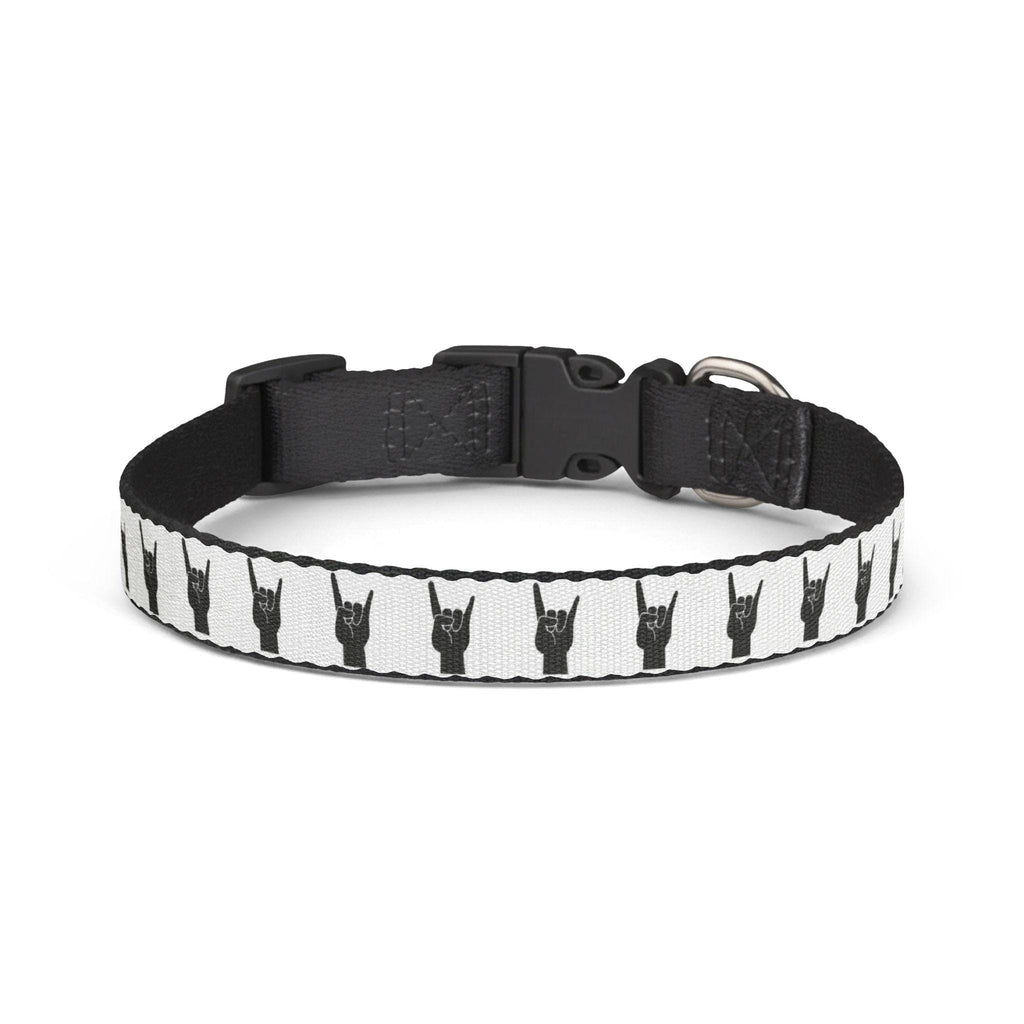 Rock Horns Clip-On Dog Collar | Punk Heavy Metal Accessory