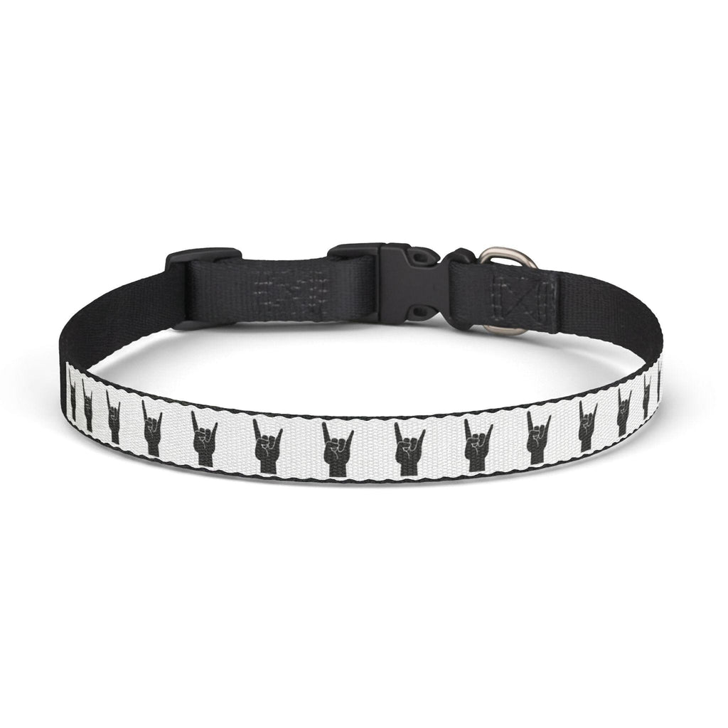 Rock Horns Clip-On Dog Collar | Punk Heavy Metal Accessory