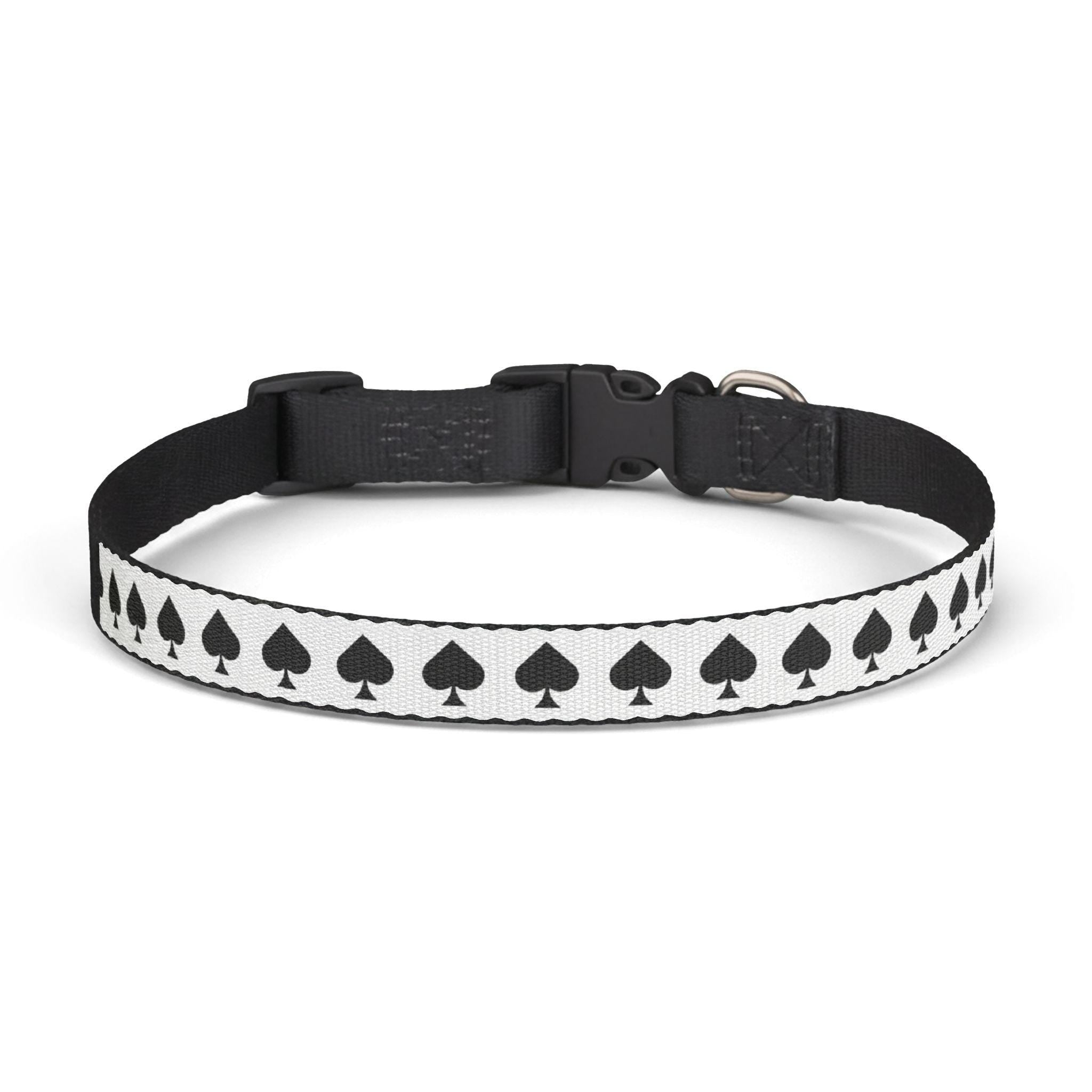 Ace of Spades Pattern Clip-on Pet Collar
