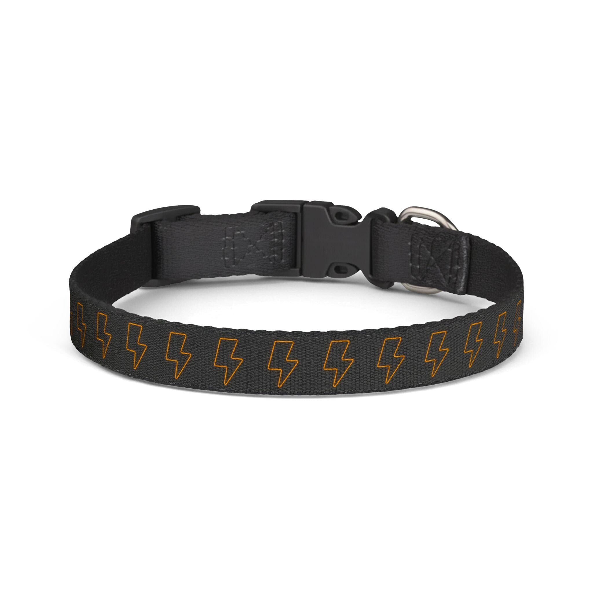 Neon Lightning Bolt Pattern Clip-on Pet Collar | Adjustable Dog Cat Collar