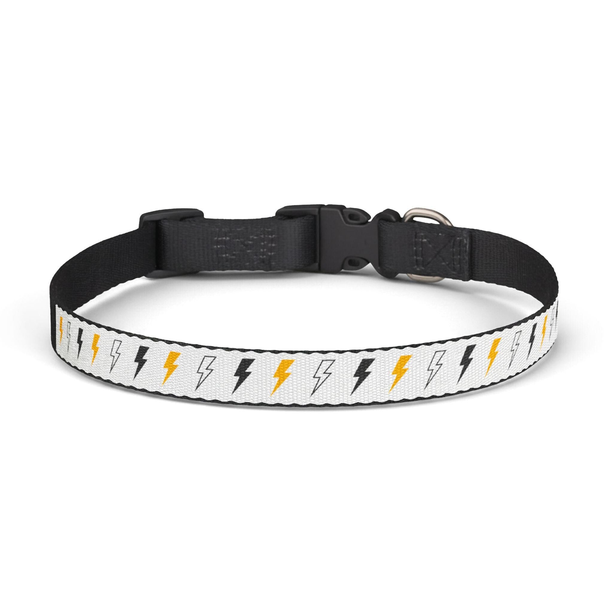 Coloured Lightning Bolt Pet Collar | Clip-on Adjustable Dog Collar
