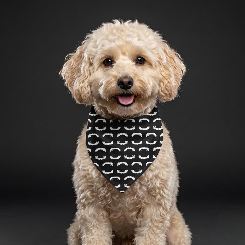 Vampire Teeth Pattern Pet Bandana | Halloween Dog Bandana