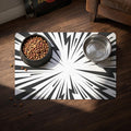 Lightning Burst Dog Mat pet food mat | non-slip feeder pad