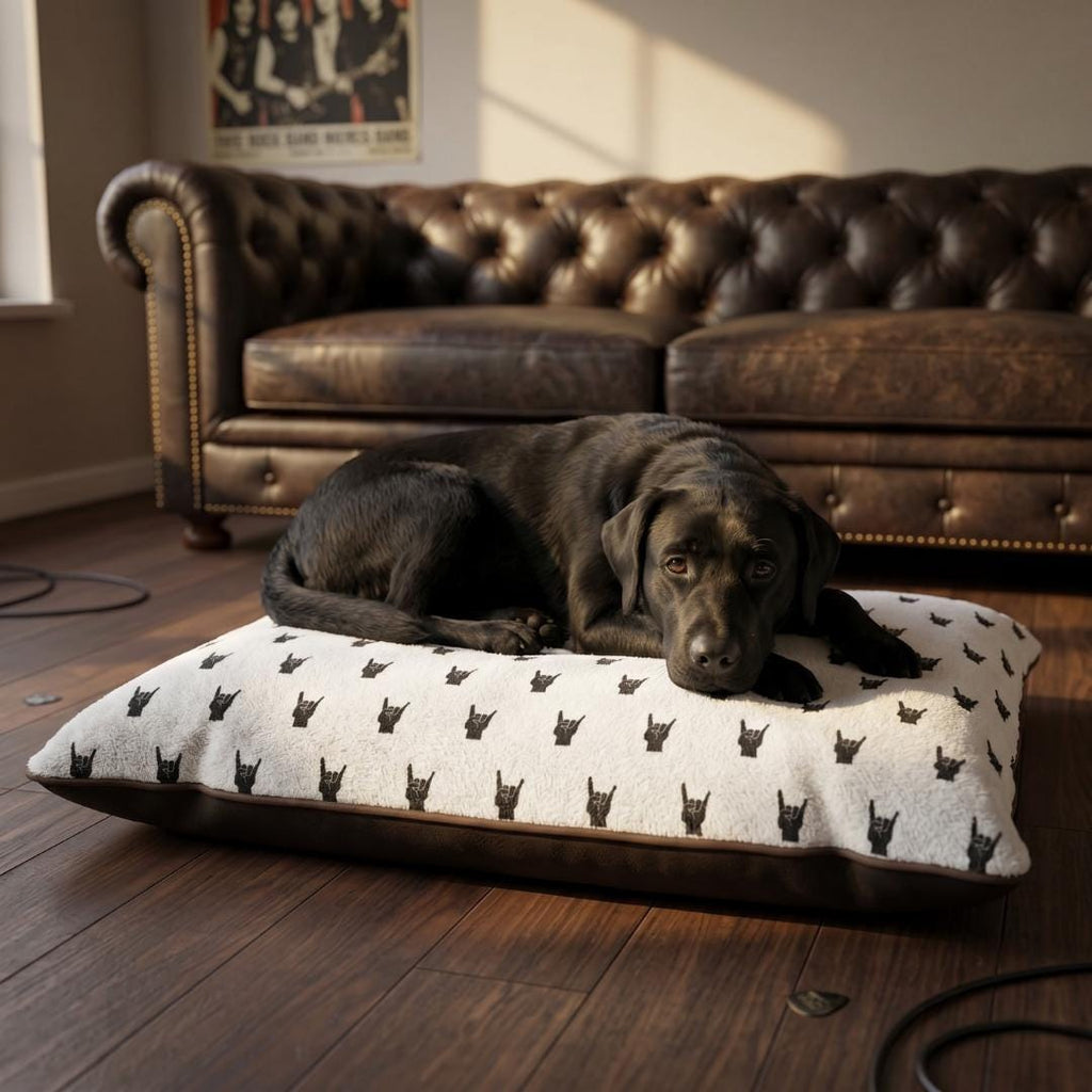 Rock Horns Dog Bed | Heavy Metal Pet Bed