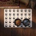 Headphones Pattern Pet Food Mat, Non-Slip Waterproof Dog Feeding Mat